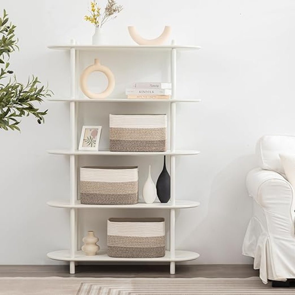 CasaLoom Elegant Cotton Rope Storage Basket for Modern Living Spaces - All Around Casa