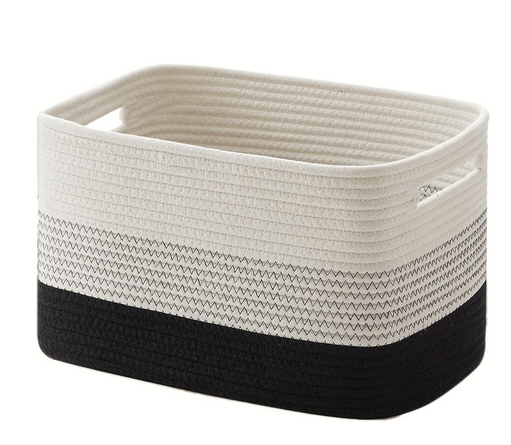 CasaLoom Elegant Cotton Rope Storage Basket for Modern Living Spaces - All Around Casa