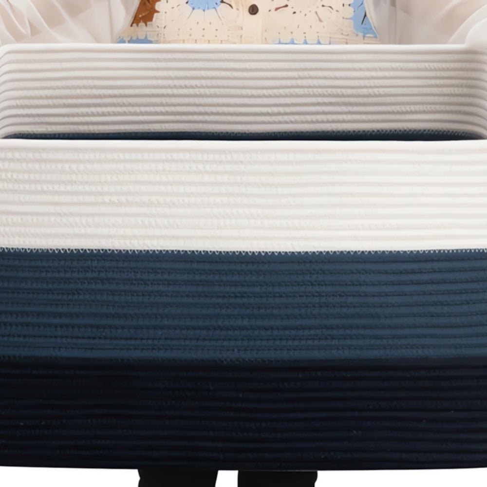 CasaLoom Elegant Cotton Rope Storage Basket for Modern Living Spaces - All Around Casa
