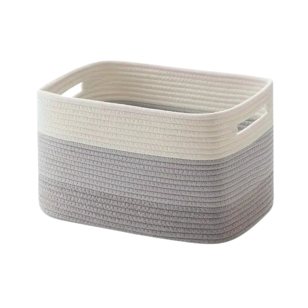 CasaLoom Elegant Cotton Rope Storage Basket for Modern Living Spaces - All Around Casa