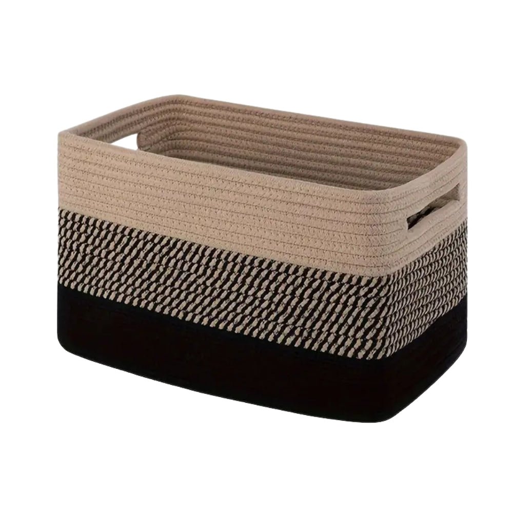 CasaLoom Elegant Cotton Rope Storage Basket for Modern Living Spaces - All Around Casa