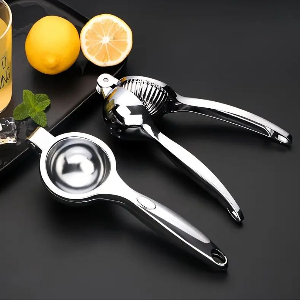Citrinox Stainless Juicer – Sleek Hand Press for Effortless Fresh Juice Extraction - All Around Casa