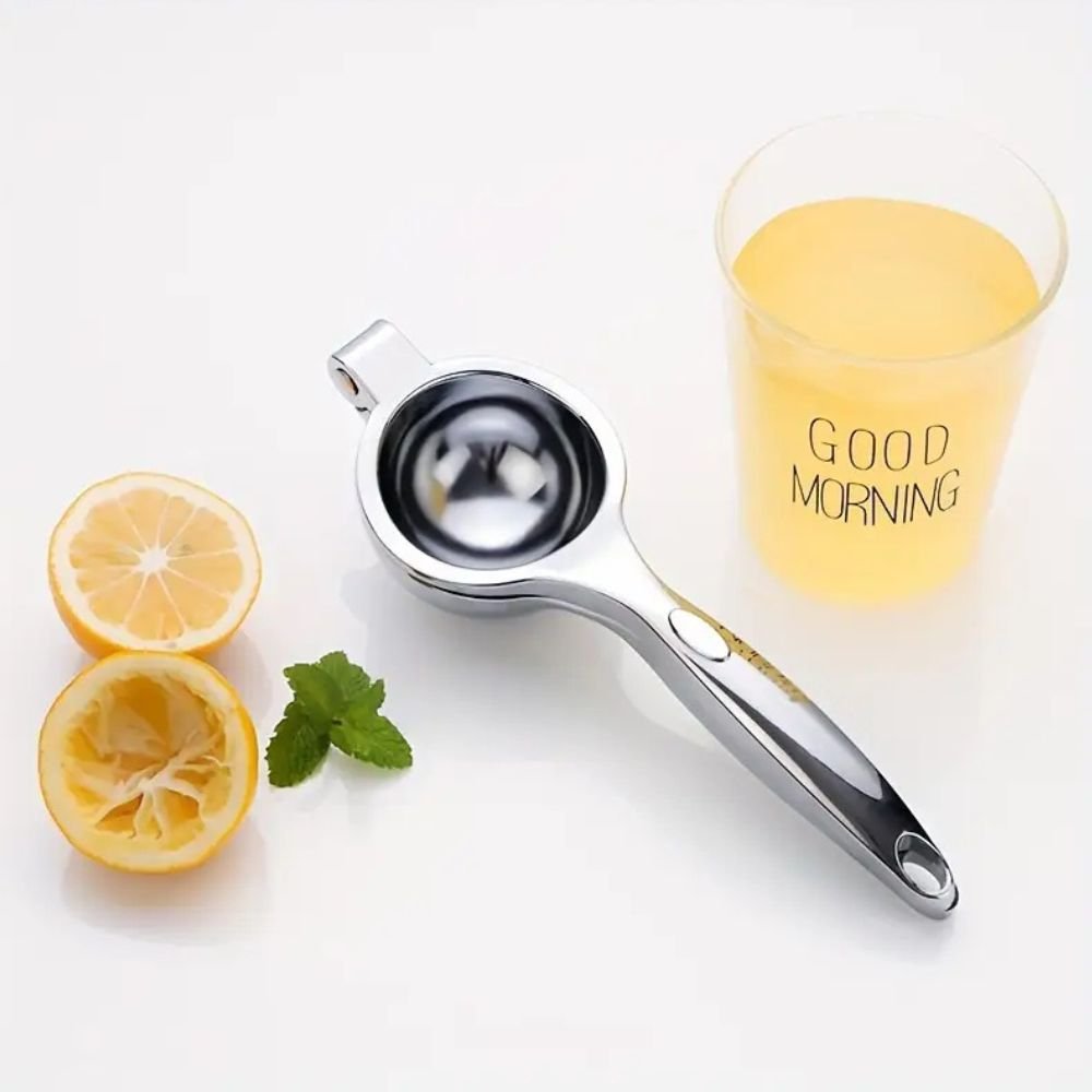 Citrinox Stainless Juicer – Sleek Hand Press for Effortless Fresh Juice Extraction - All Around Casa