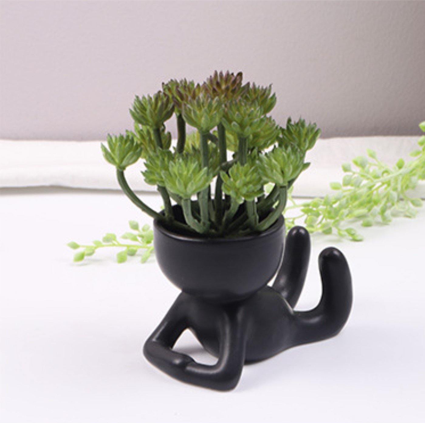 ClayHaven Whimsical Succulent Planter – Charming Ceramic Decor for a Playful Touch - All Around Casa