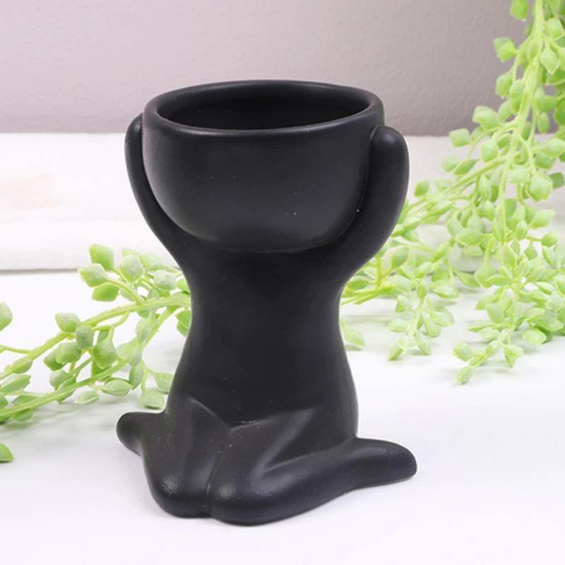 ClayHaven Whimsical Succulent Planter – Charming Ceramic Decor for a Playful Touch - All Around Casa