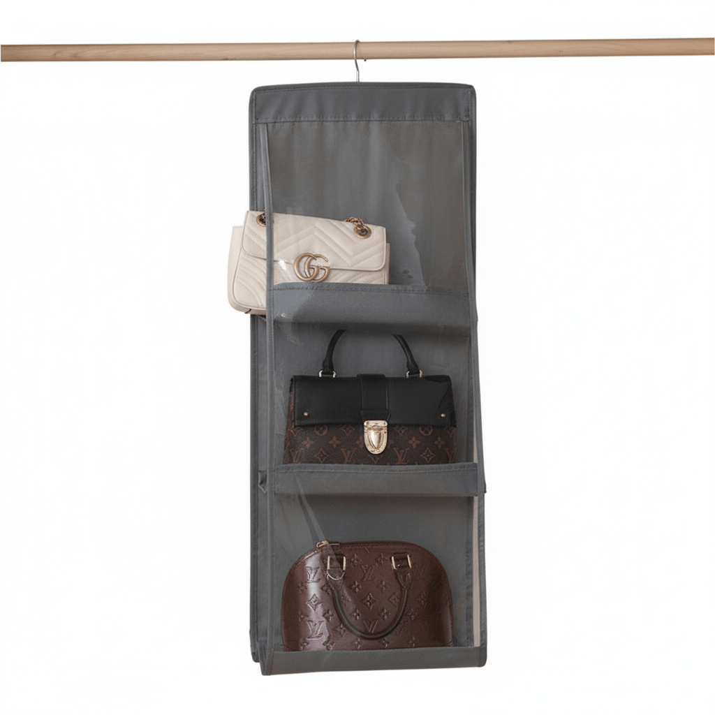 ClosetLuxe Elegant Hanging Bag Organizer for a Refined, Clutter - Free Wardrobe - All Around Casa