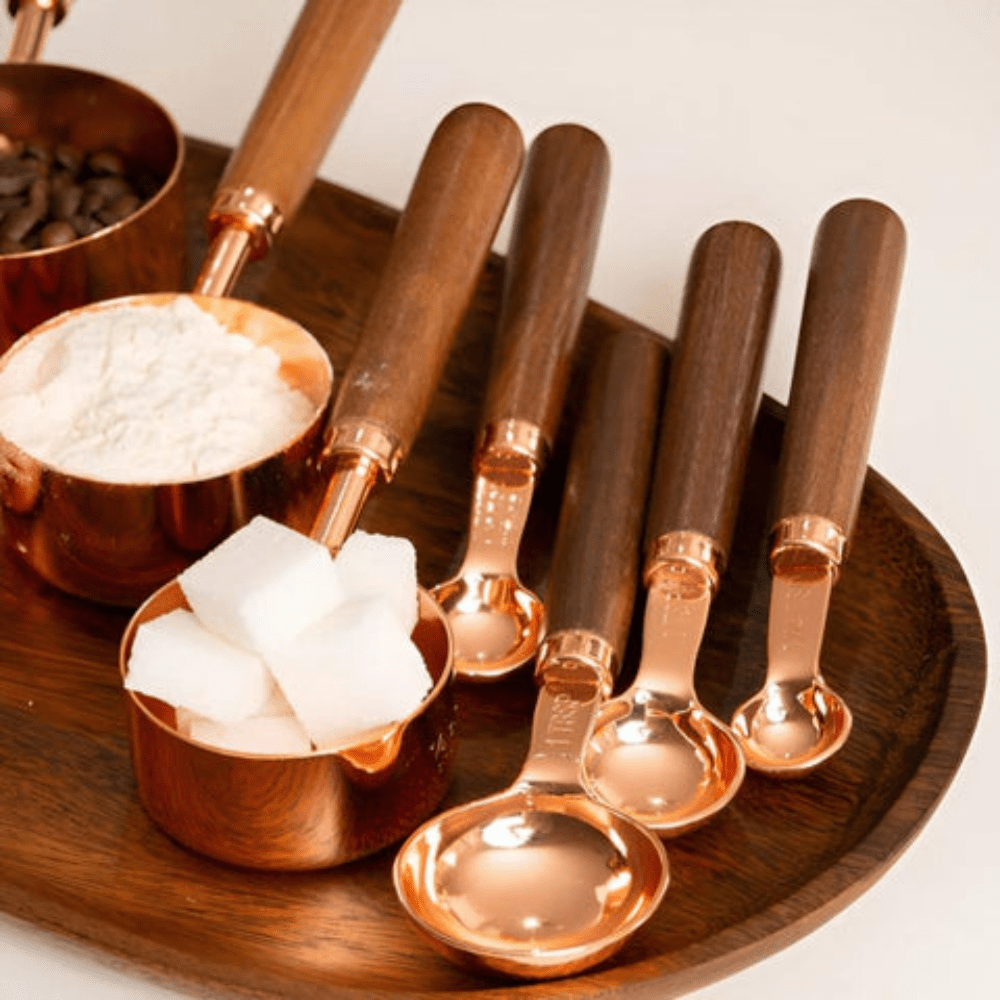 CulinaGleam Luxe Copper Measuring Set for Refined Kitchen Creations - All Around Casa