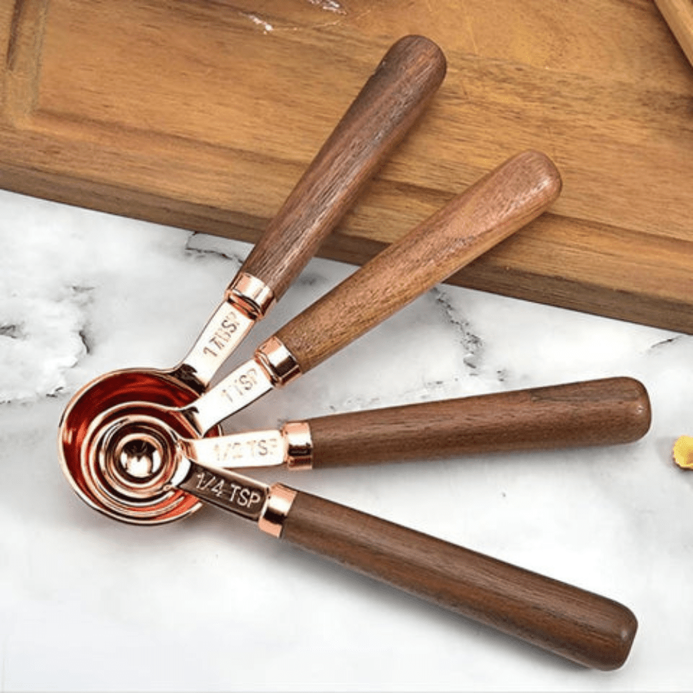 CulinaGleam Luxe Copper Measuring Set for Refined Kitchen Creations - All Around Casa