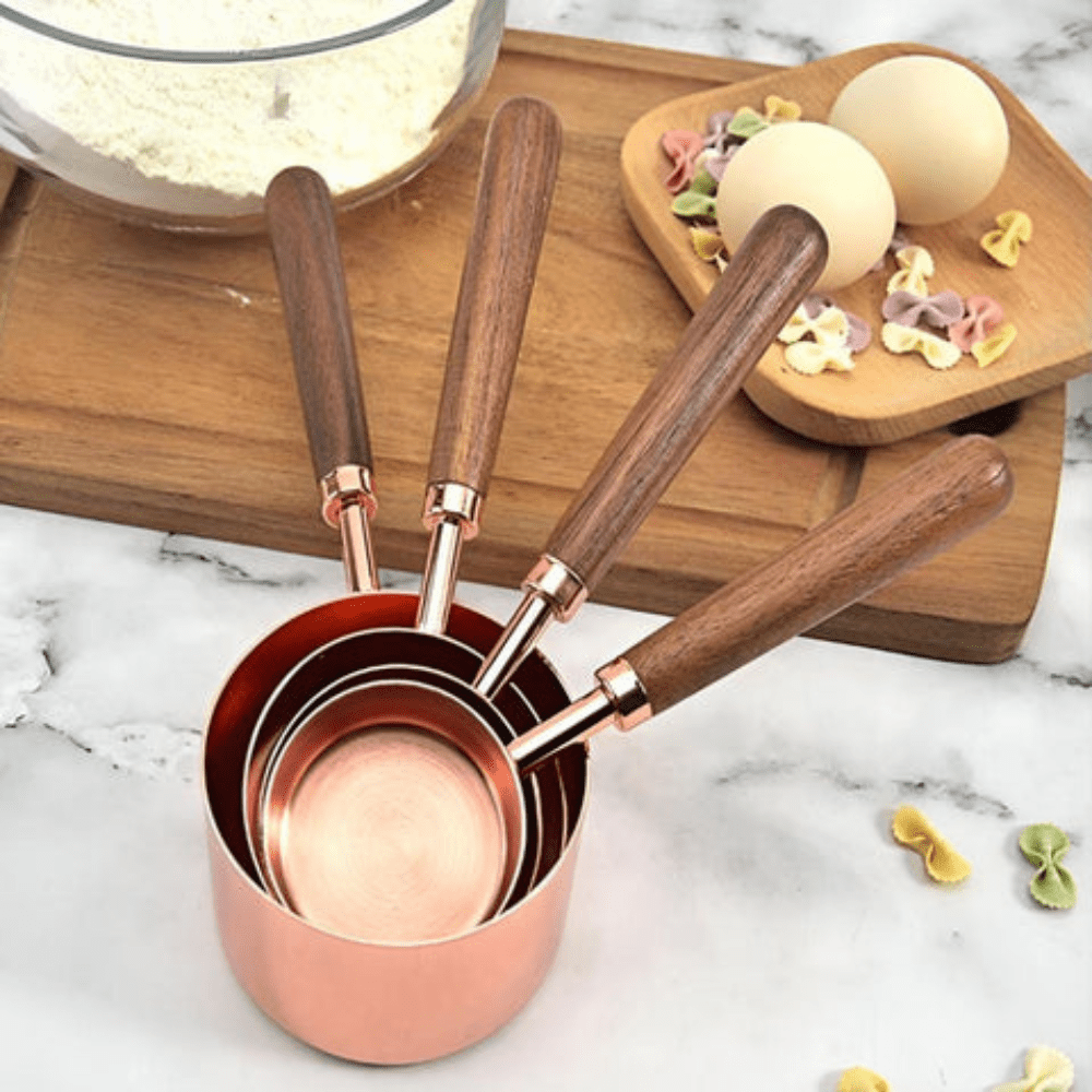 CulinaGleam Luxe Copper Measuring Set for Refined Kitchen Creations - All Around Casa