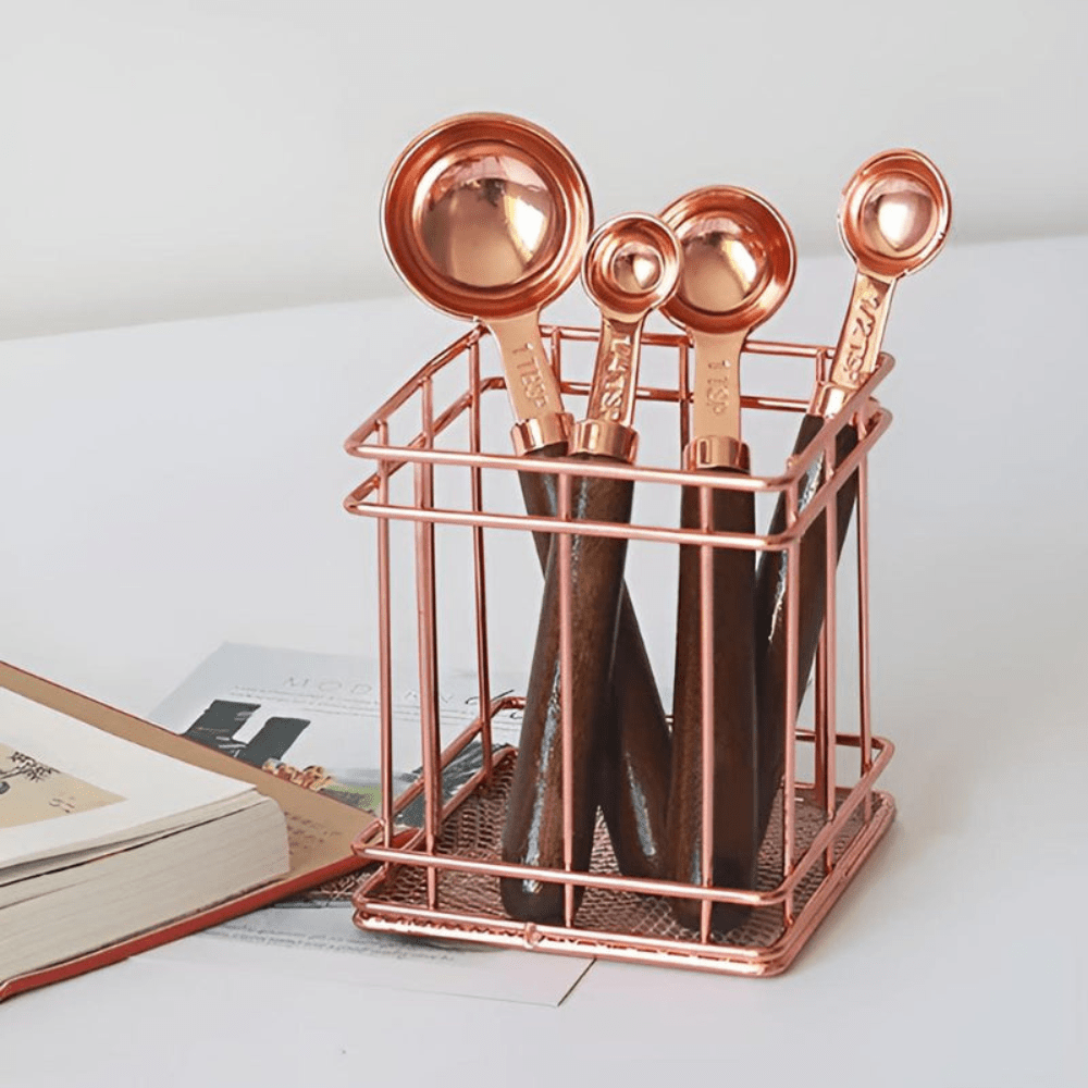 CulinaGleam Luxe Copper Measuring Set for Refined Kitchen Creations - All Around Casa