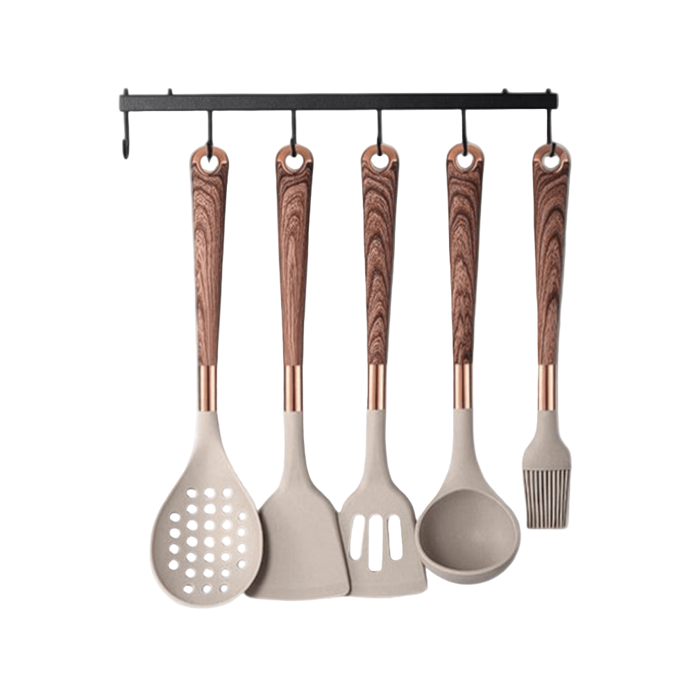 Culinaire Luxe 11 - Piece Cooking Utensil Set – Elegant Gold Accents for Modern Kitchens - All Around Casa