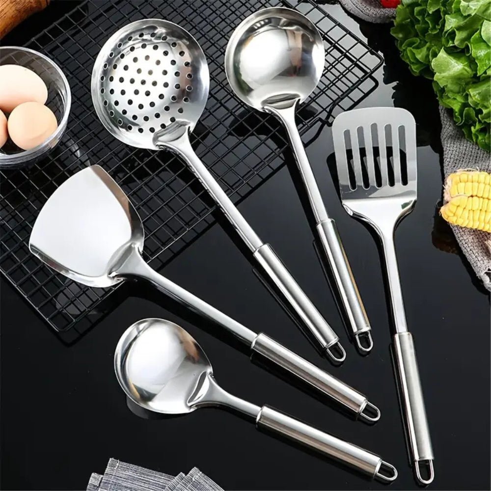 CulinaLuxe Elegant Stainless Steel Utensil Set – Crafted Precision for Modern Kitchens - All Around Casa