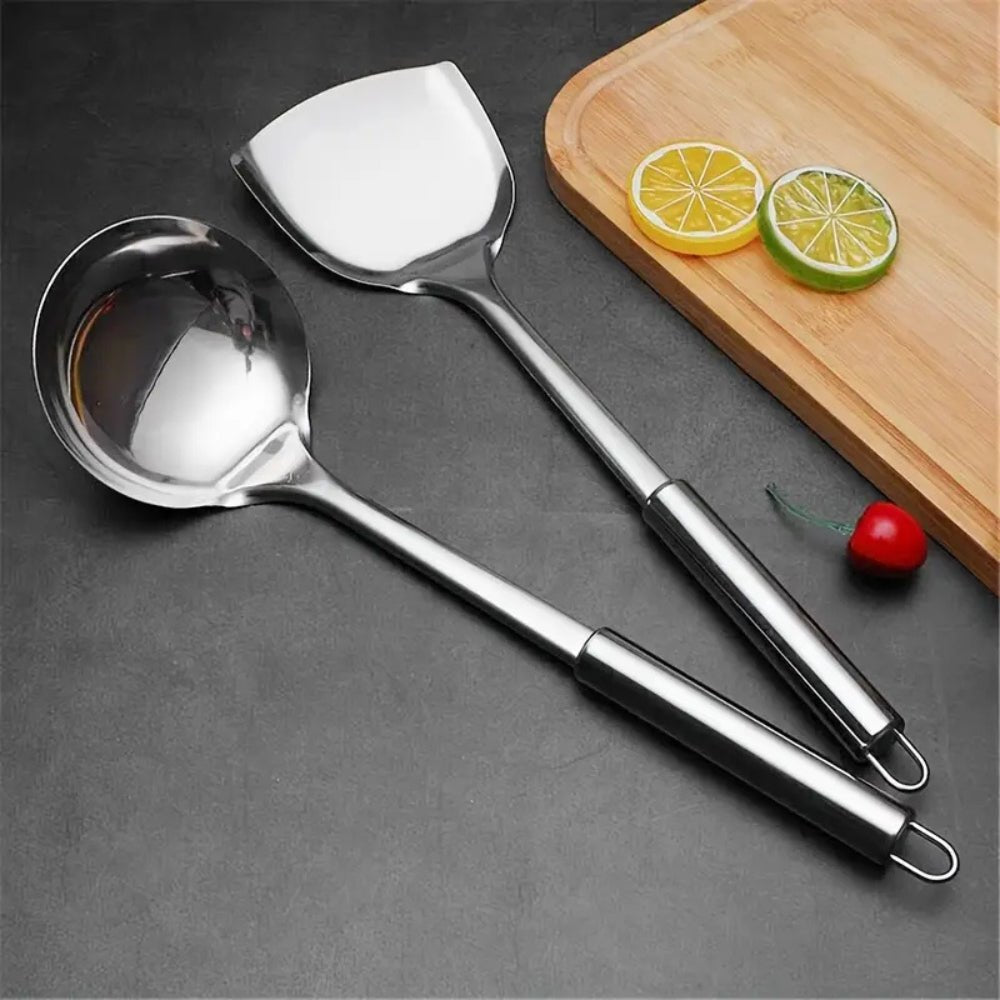 CulinaLuxe Elegant Stainless Steel Utensil Set – Crafted Precision for Modern Kitchens - All Around Casa