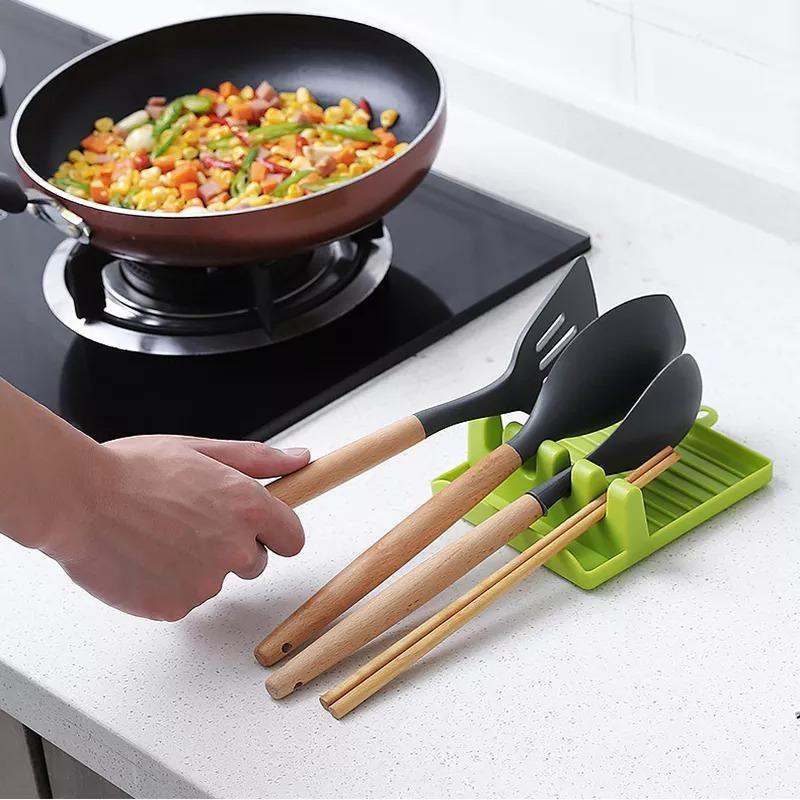 CulinaRest Elegant Silicone Utensil Holder – Heat - Resistant Countertop Stand for Organized Cooking - All Around Casa