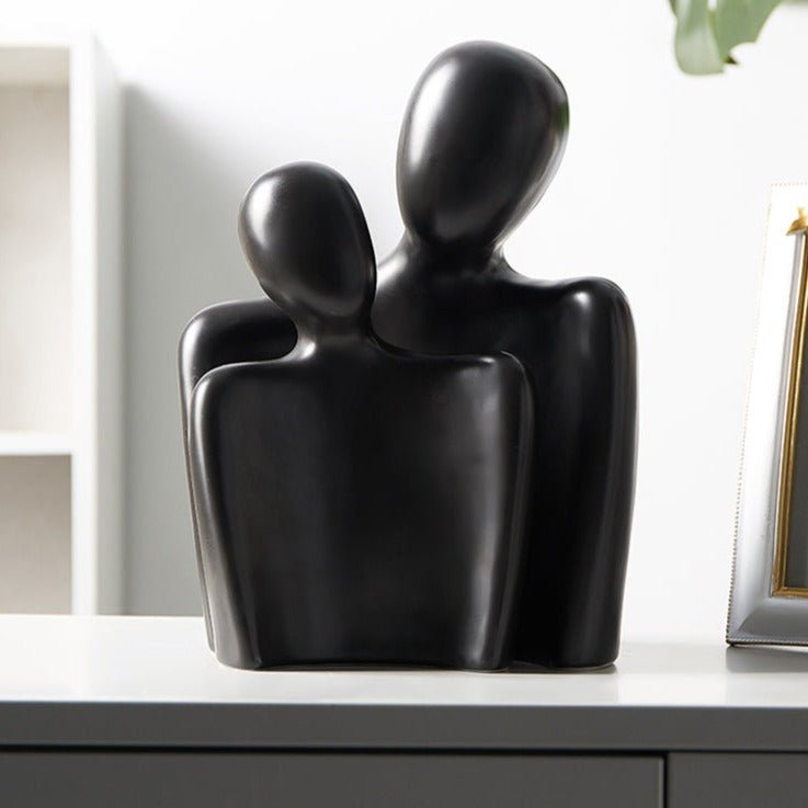 EternaBond Elegant Ceramic Sculpture – Abstract Modern Art for a Romantic Interior - All Around Casa