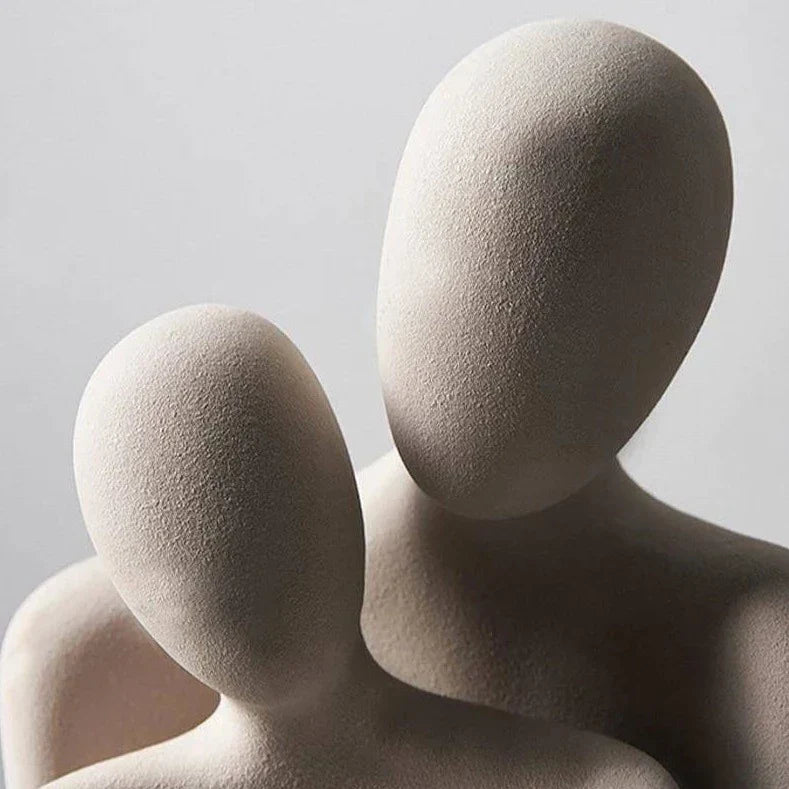 EternaBond Elegant Ceramic Sculpture – Abstract Modern Art for a Romantic Interior - All Around Casa
