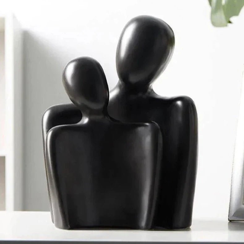 EternaBond Elegant Ceramic Sculpture – Abstract Modern Art for a Romantic Interior - All Around Casa