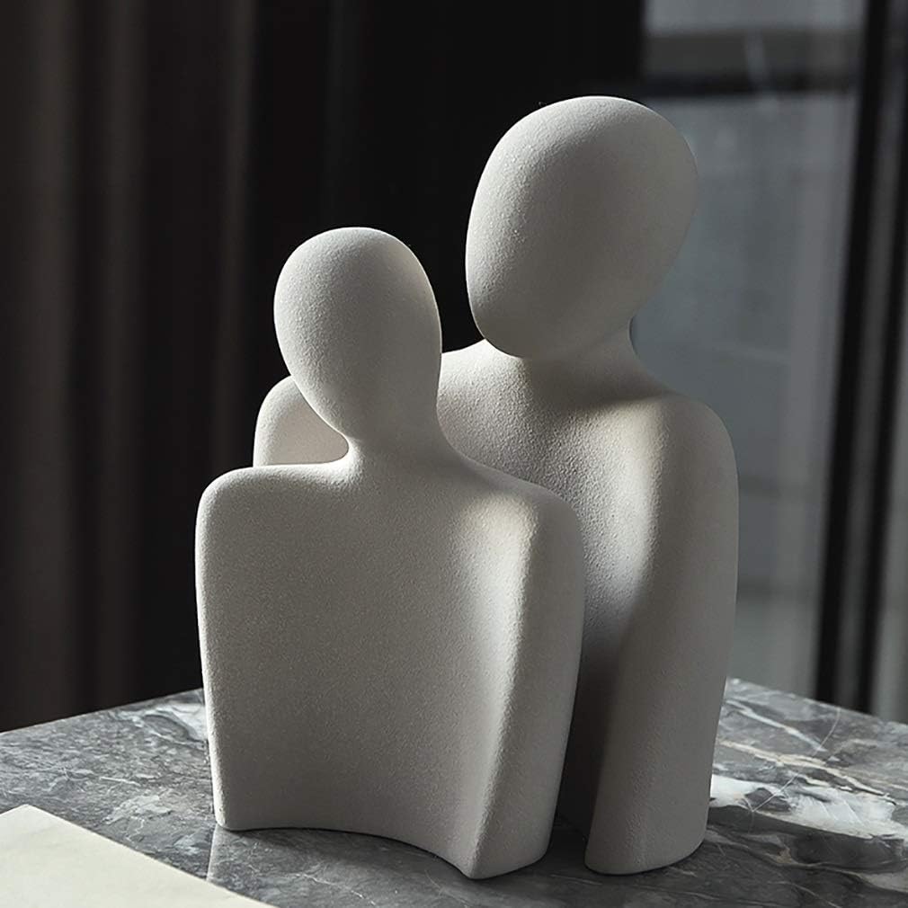EternaBond Elegant Ceramic Sculpture – Abstract Modern Art for a Romantic Interior - All Around Casa