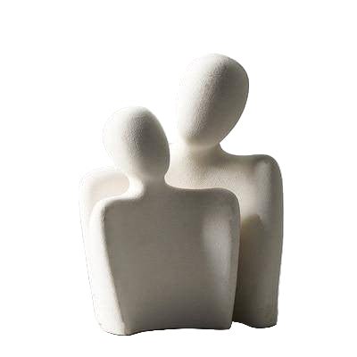 EternaBond Elegant Ceramic Sculpture – Abstract Modern Art for a Romantic Interior - All Around Casa