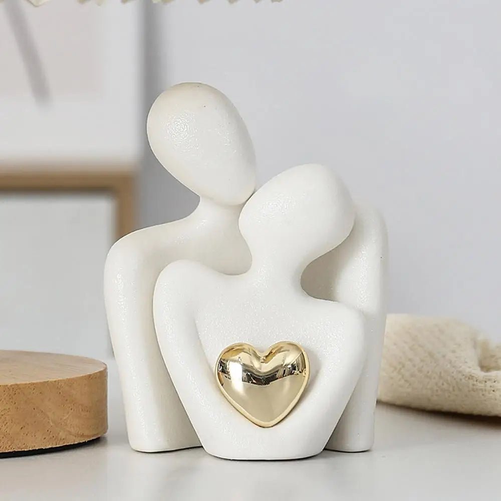 EternaForm Elegant Ceramic Love Sculptures for a Modern Romantic Interior - All Around Casa
