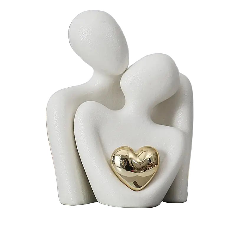EternaForm Elegant Ceramic Love Sculptures for a Modern Romantic Interior - All Around Casa