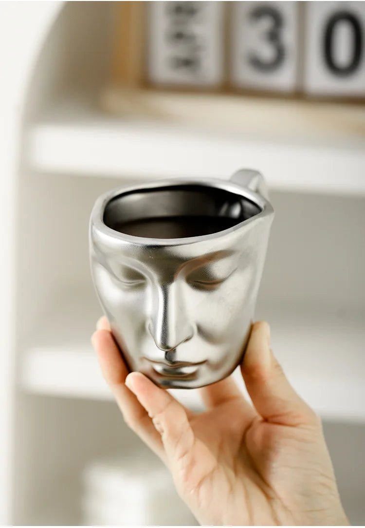EternalLove Ceramic Kissing Cup & Saucer Set – Romantic Coffee Moments for Two - All Around Casa