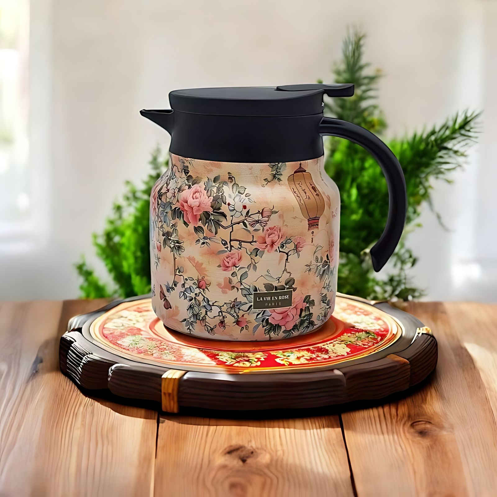 Florielle Elegant Tea Pot with Vintage Floral Charm for Timeless Gatherings - All Around Casa
