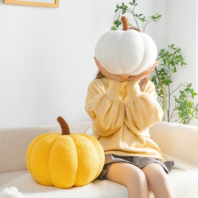 Harvest Haven Plush Pumpkin Pillows – Elegant Autumn Accents for a Warm, Inviting Home - All Around Casa