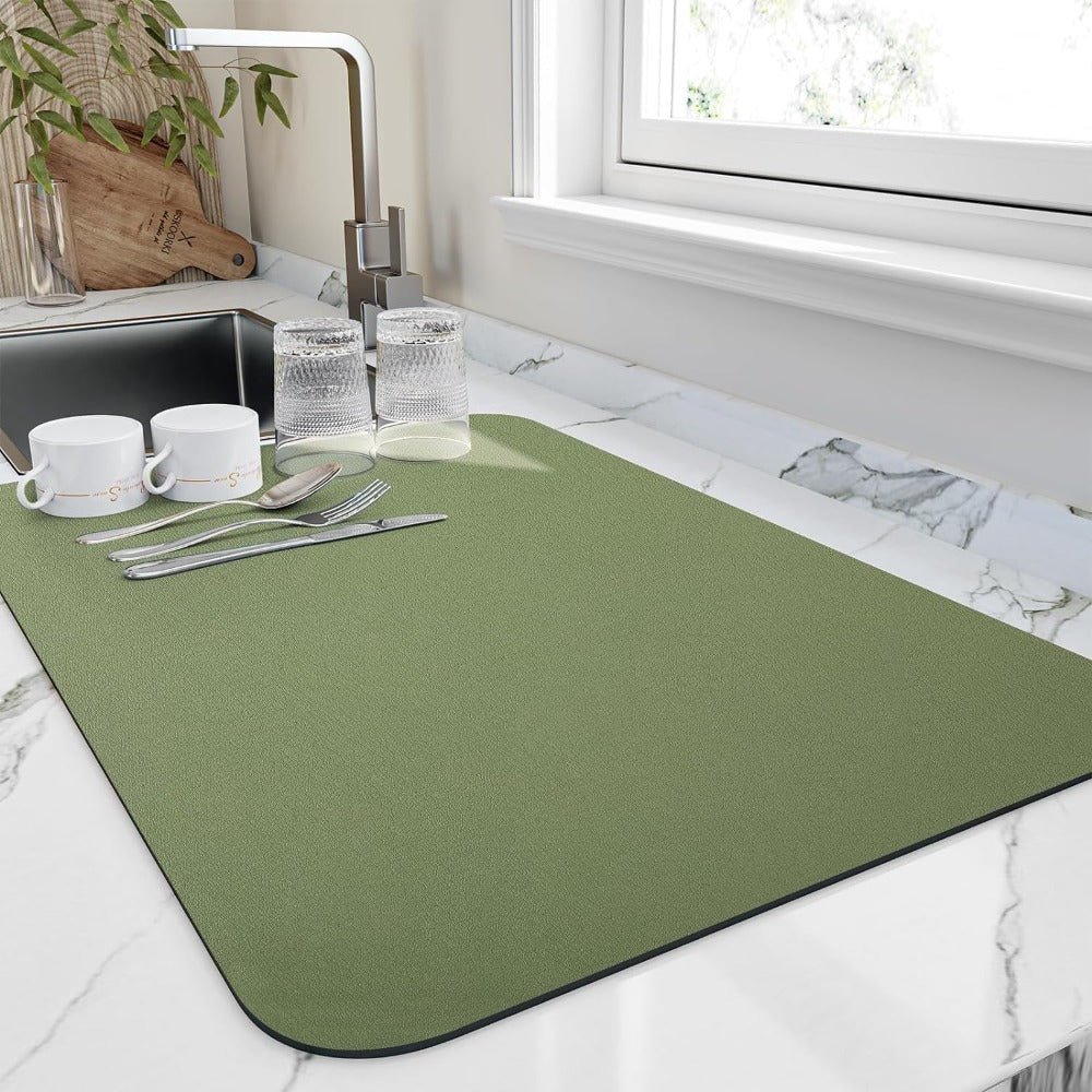 HydroLuxe – Elegant Quick - Dry Kitchen Mat for a Sleek, Tidy Space - All Around Casa