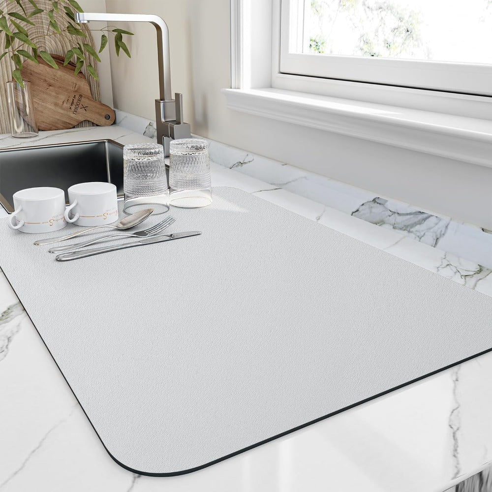 HydroLuxe – Elegant Quick - Dry Kitchen Mat for a Sleek, Tidy Space - All Around Casa