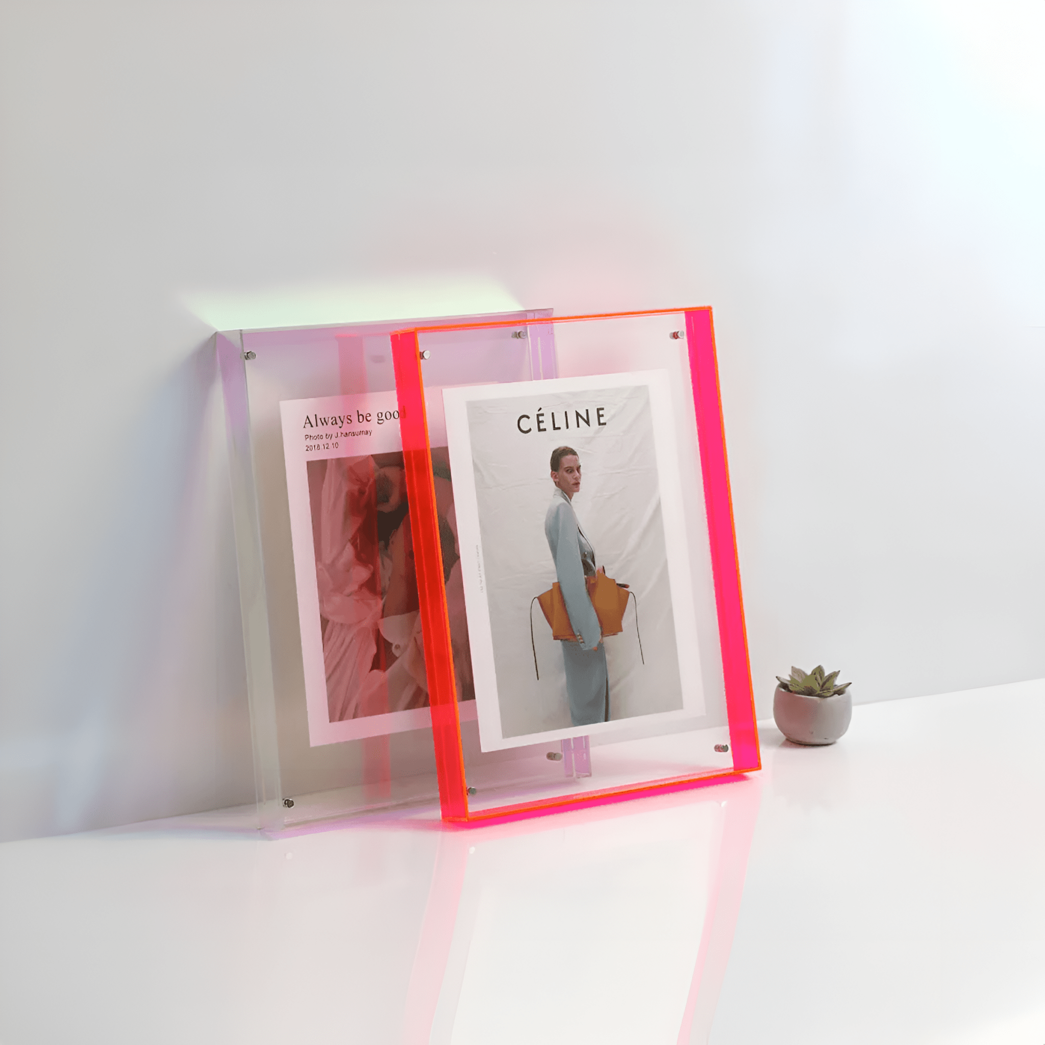 LucentFrame Elegant Acrylic Photo Frame for a Minimalist Modern Display - All Around Casa