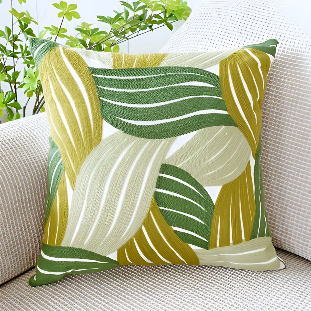 LushHaven Botanical Cushion Cover – Elegant Nature - Inspired Accent for Modern Living - All Around Casa