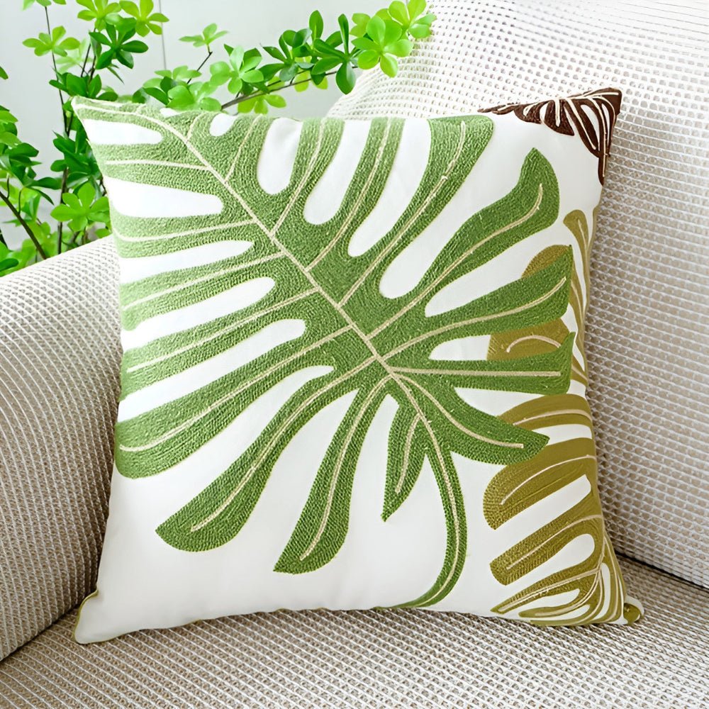 LushHaven Botanical Cushion Cover – Elegant Nature - Inspired Accent for Modern Living - All Around Casa