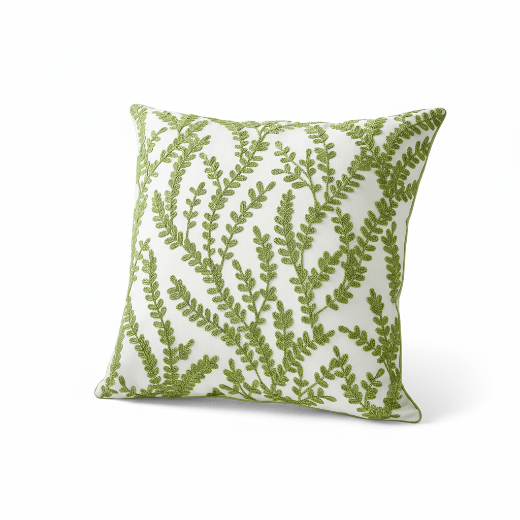 LushHaven Botanical Cushion Cover – Elegant Nature - Inspired Accent for Modern Living - All Around Casa