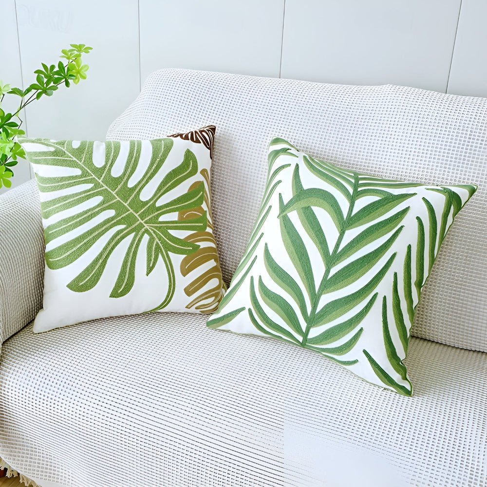 LushHaven Botanical Cushion Cover – Elegant Nature - Inspired Accent for Modern Living - All Around Casa