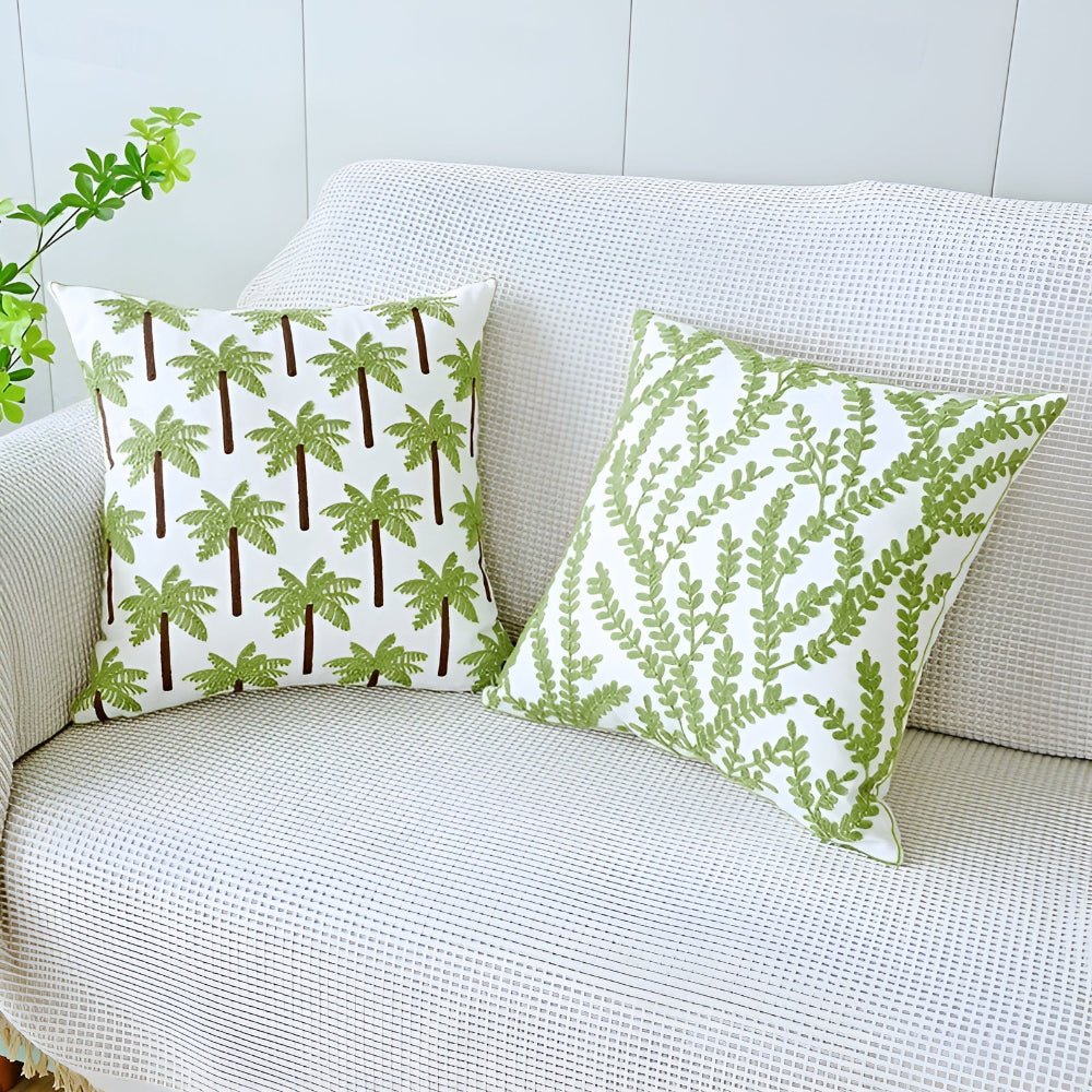LushHaven Botanical Cushion Cover – Elegant Nature - Inspired Accent for Modern Living - All Around Casa