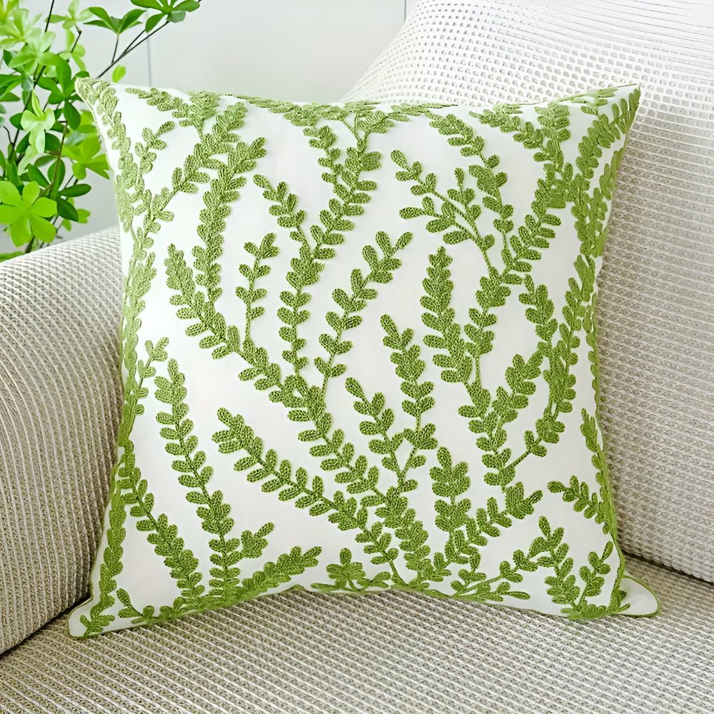 LushHaven Botanical Cushion Cover – Elegant Nature - Inspired Accent for Modern Living - All Around Casa