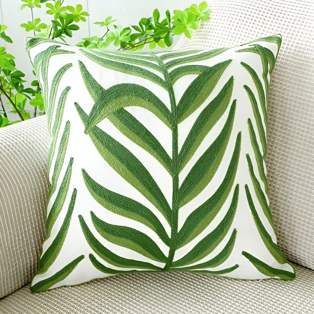 LushHaven Botanical Cushion Cover – Elegant Nature - Inspired Accent for Modern Living - All Around Casa