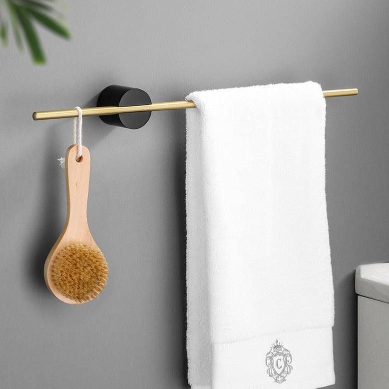 LustraForm Elegant Metal Towel Rack – Minimalist Design for Modern Bathrooms - All Around Casa