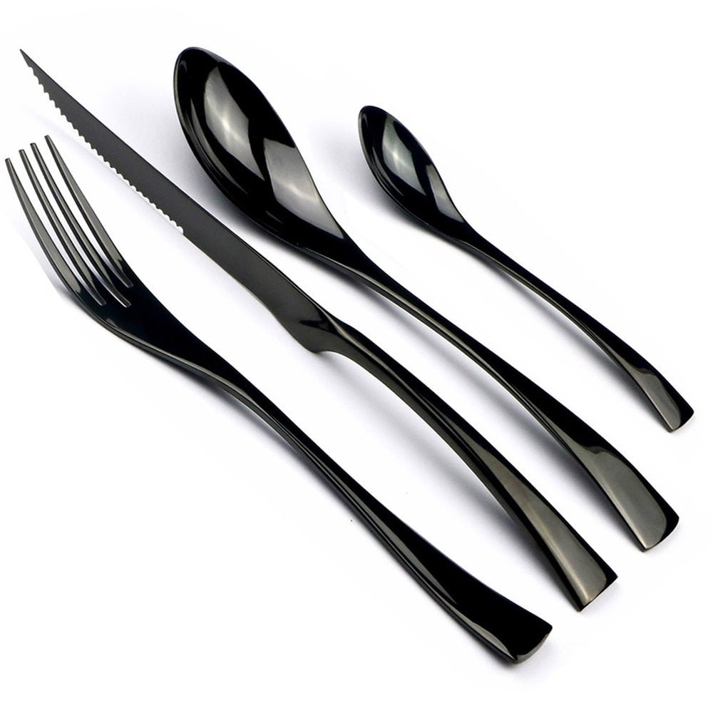 LustraSteel Elegant Cutlery Set – Timeless Dining Sophistication - All Around Casa