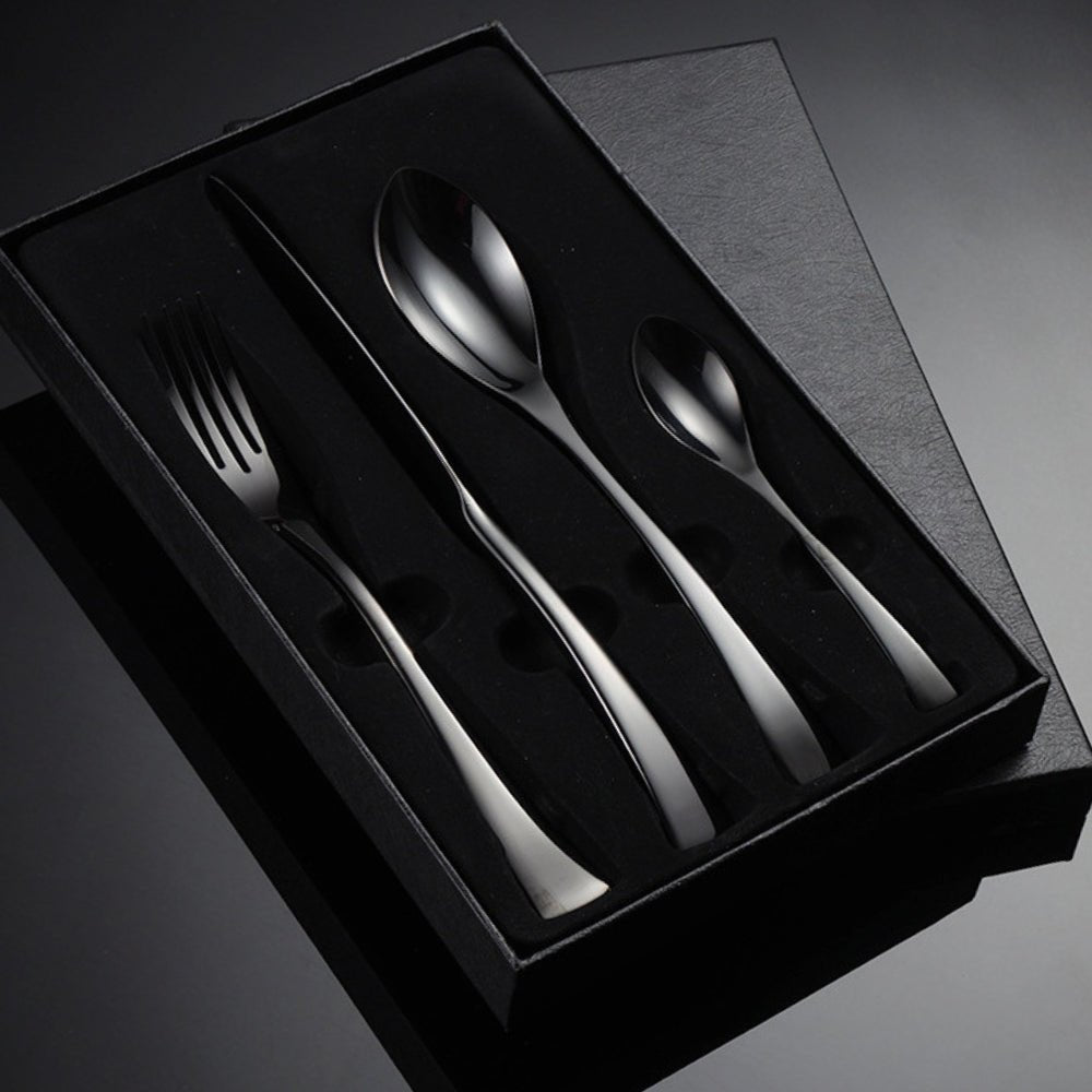 LustraSteel Elegant Cutlery Set – Timeless Dining Sophistication - All Around Casa