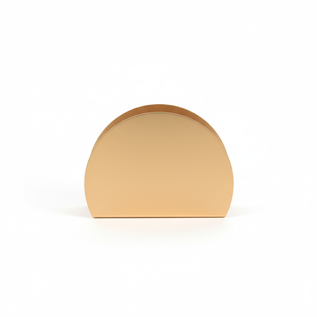 LuxeForm Gold Metal Napkin Holder with Modern Geometric Design for Elegant Dining Spaces - All Around Casa