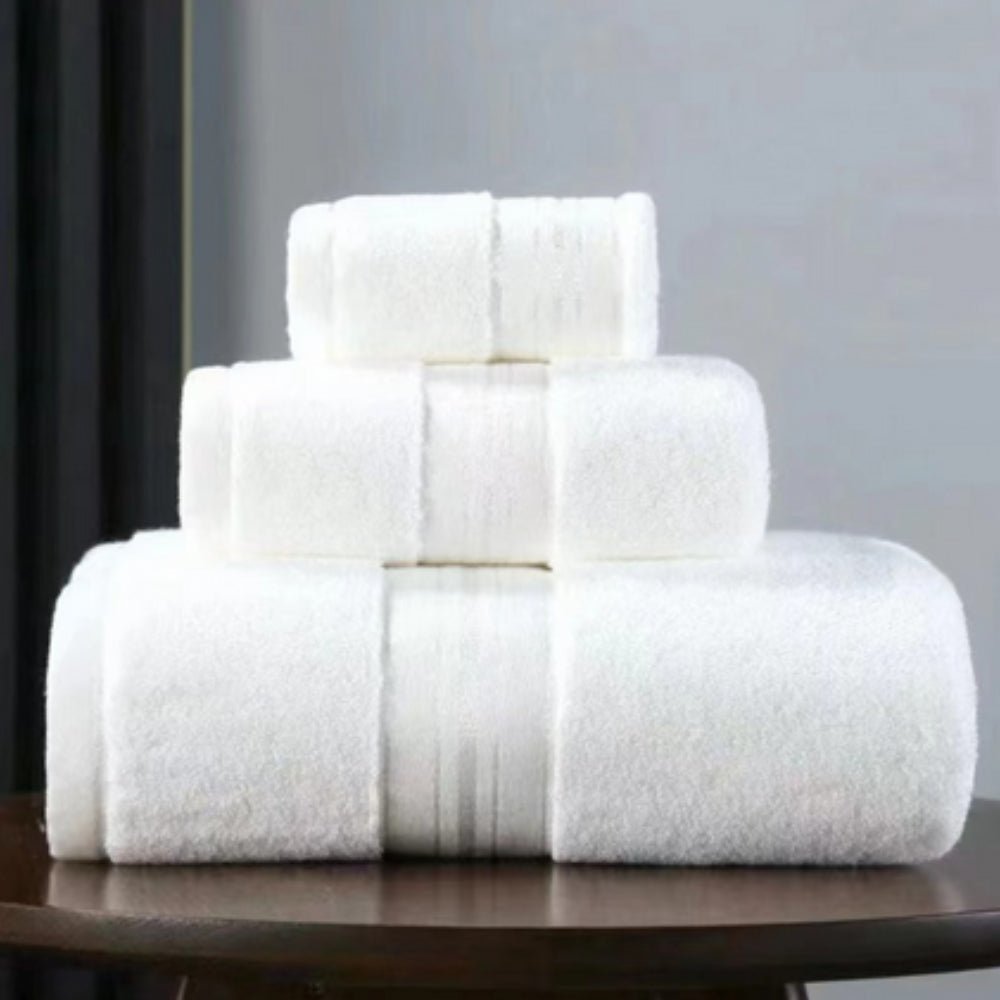 LuxeHaven Egyptian Cotton Towel Set – Soft, Absorbent Towels for a Refined Bath Experience - All Around Casa
