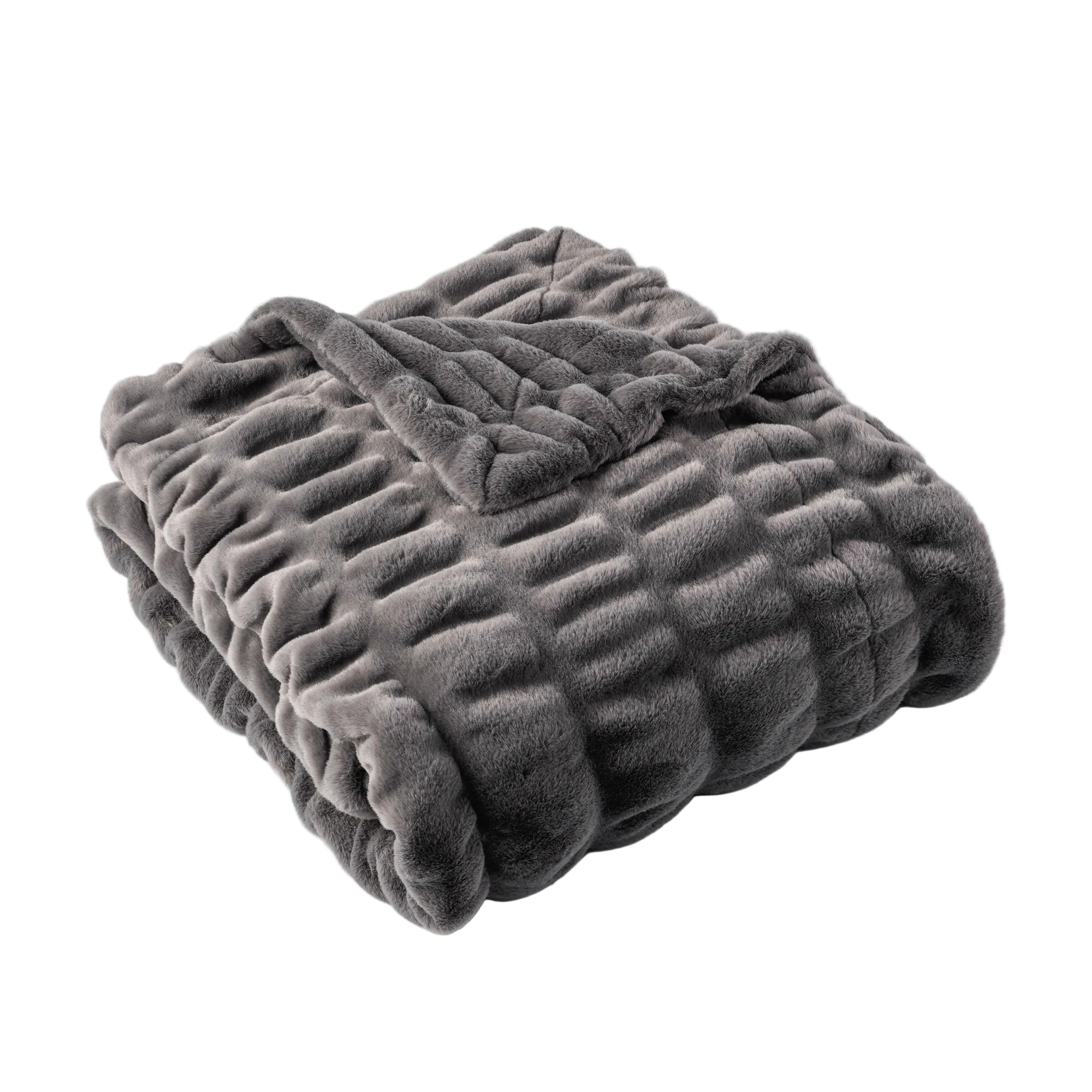 LuxeHaven Plush Throw Blanket – Elegant Faux Fur Comfort for a Stylish Interior - All Around Casa