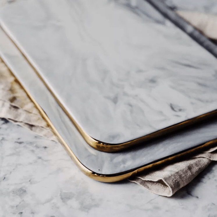 Marbella Luxe Marble Board – Elegant Kitchen Accent for Sophisticated Serving - All Around Casa