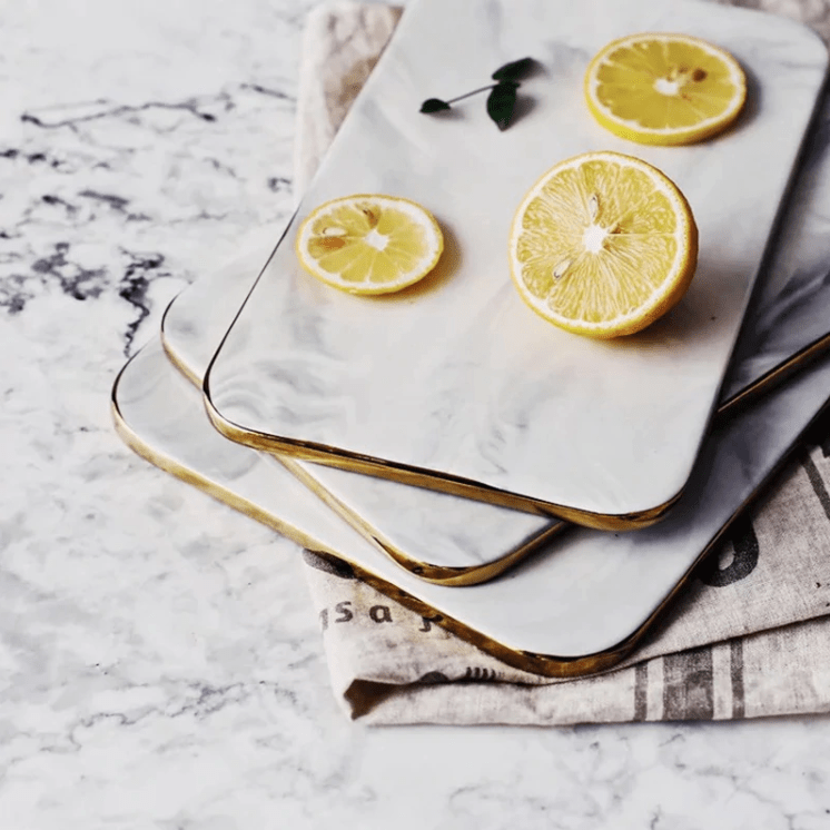 Marbella Luxe Marble Board – Elegant Kitchen Accent for Sophisticated Serving - All Around Casa