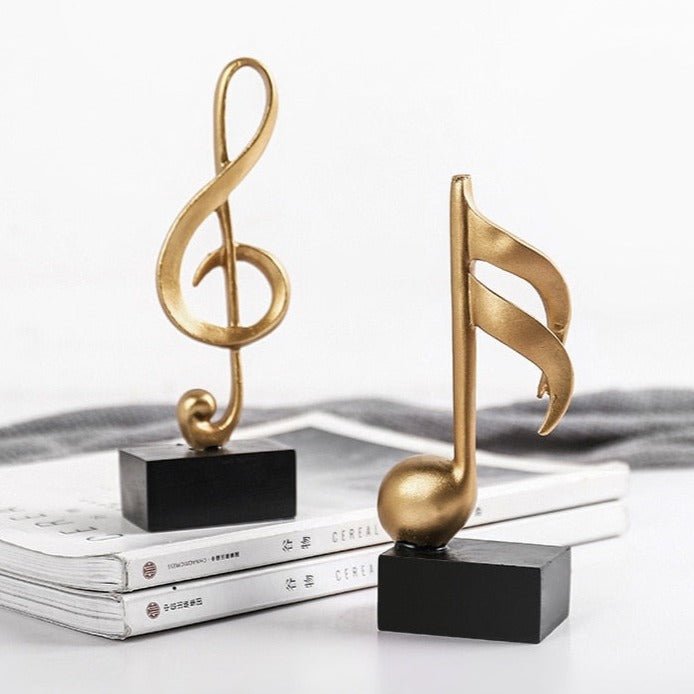 Melodia Chic Musical Note Sculpture – Elegant Art Accent for a Sophisticated Home - All Around Casa