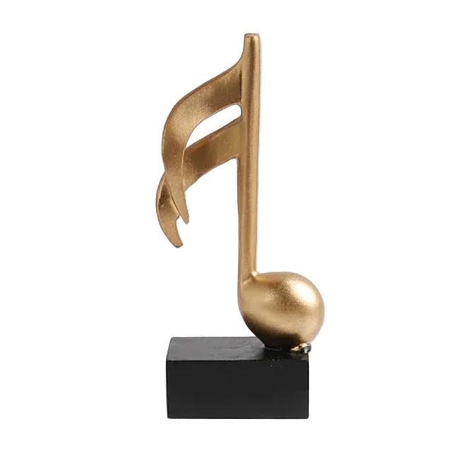 Melodia Chic Musical Note Sculpture – Elegant Art Accent for a Sophisticated Home - All Around Casa