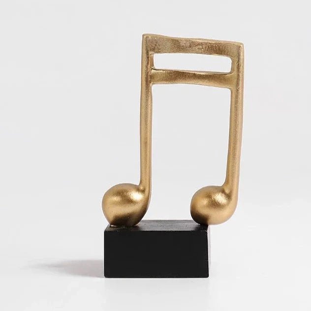 Melodia Chic Musical Note Sculpture – Elegant Art Accent for a Sophisticated Home - All Around Casa