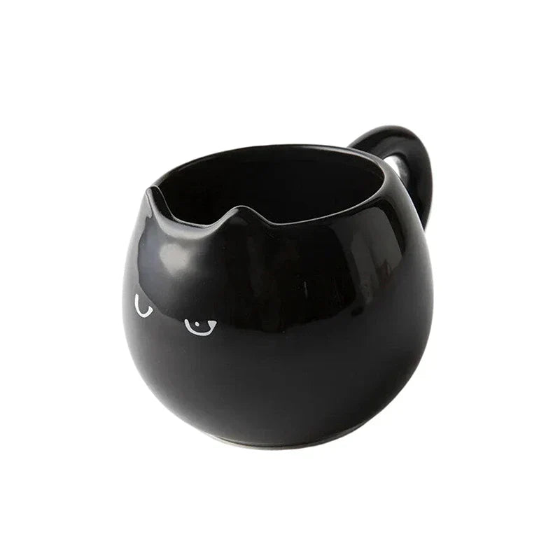 Noctura Charm Ceramic Mug – Elegant Cat - Inspired Design for Serene Coffee Moments - All Around Casa